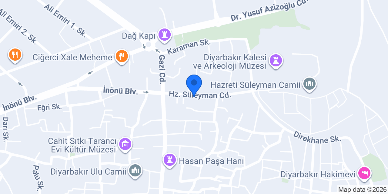 Yurtiçi Kargo Saraykapı konumu