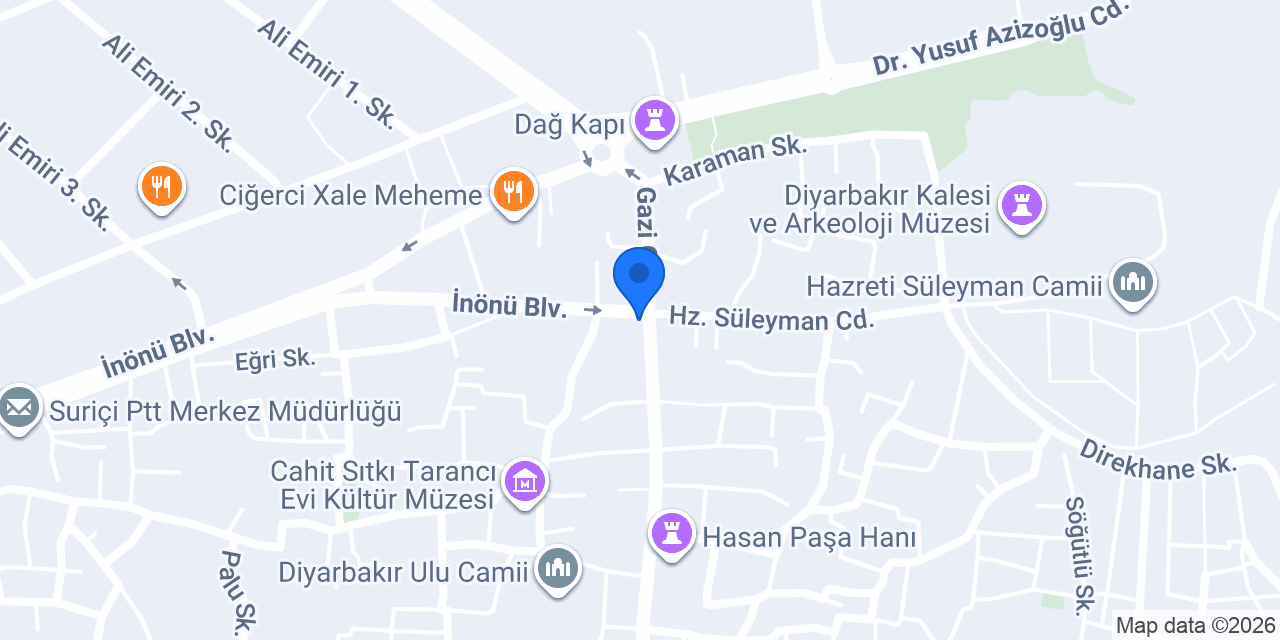 Hacıbaba Pastaneleri Dağkapı Şube konumu