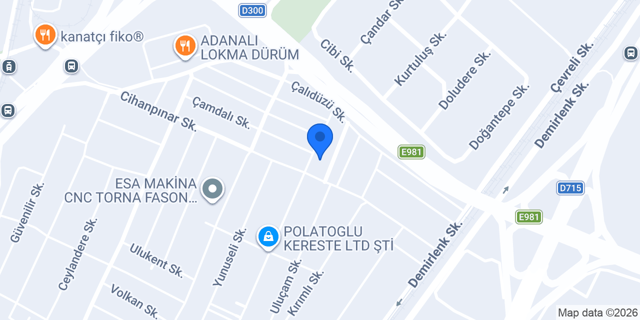 Özdemir Mobilya konumu