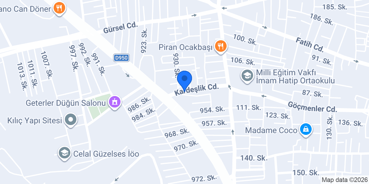 Dikkat Teknik Servis konumu