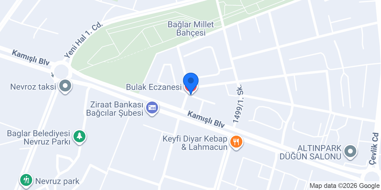 Bulak Eczanesi konumu