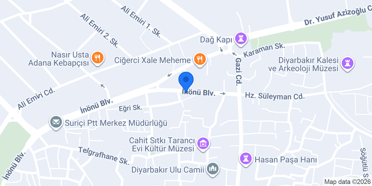 Hotel Şeker konumu