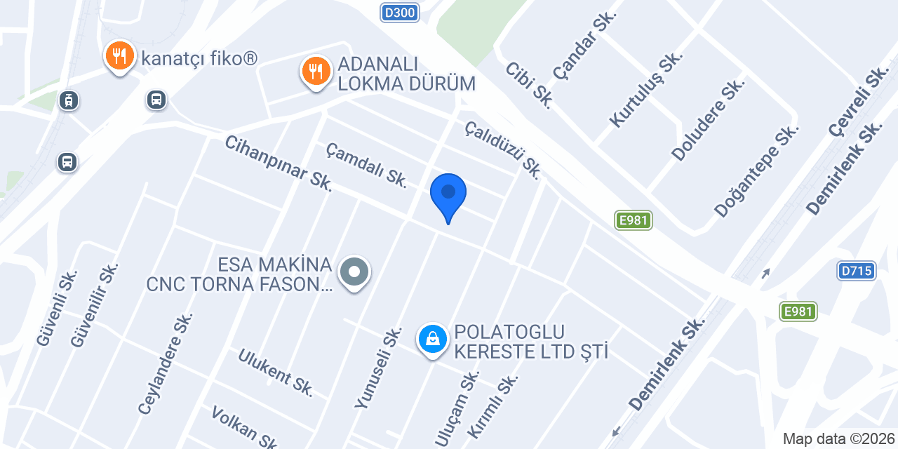 Derya Mobilya konumu