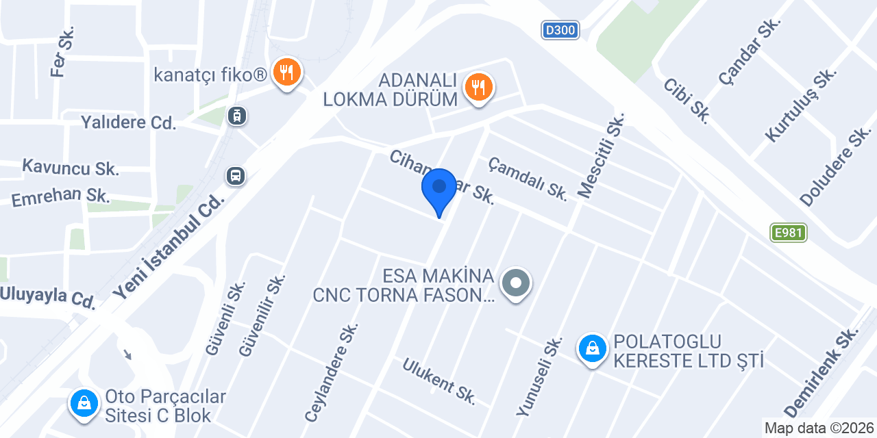 Erçin mobilya konumu