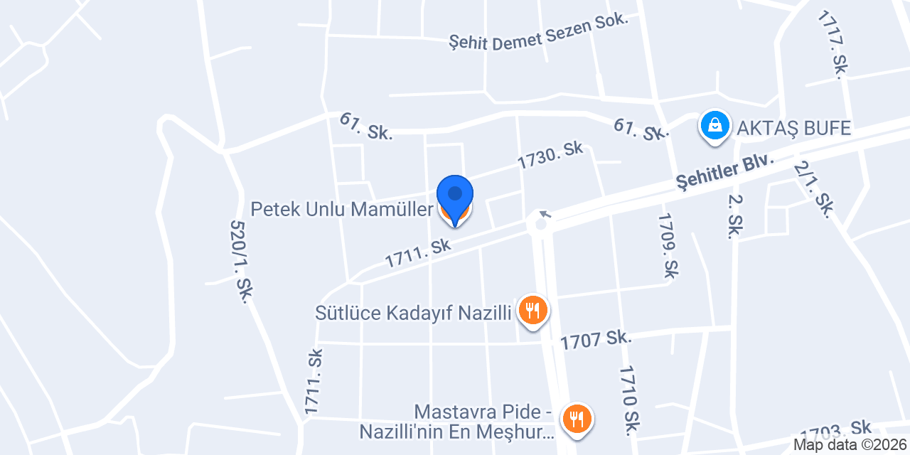 Petek Unlu Mamüller konumu