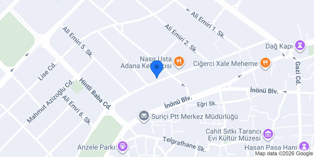 Aras Kargo Sur Şubesi konumu