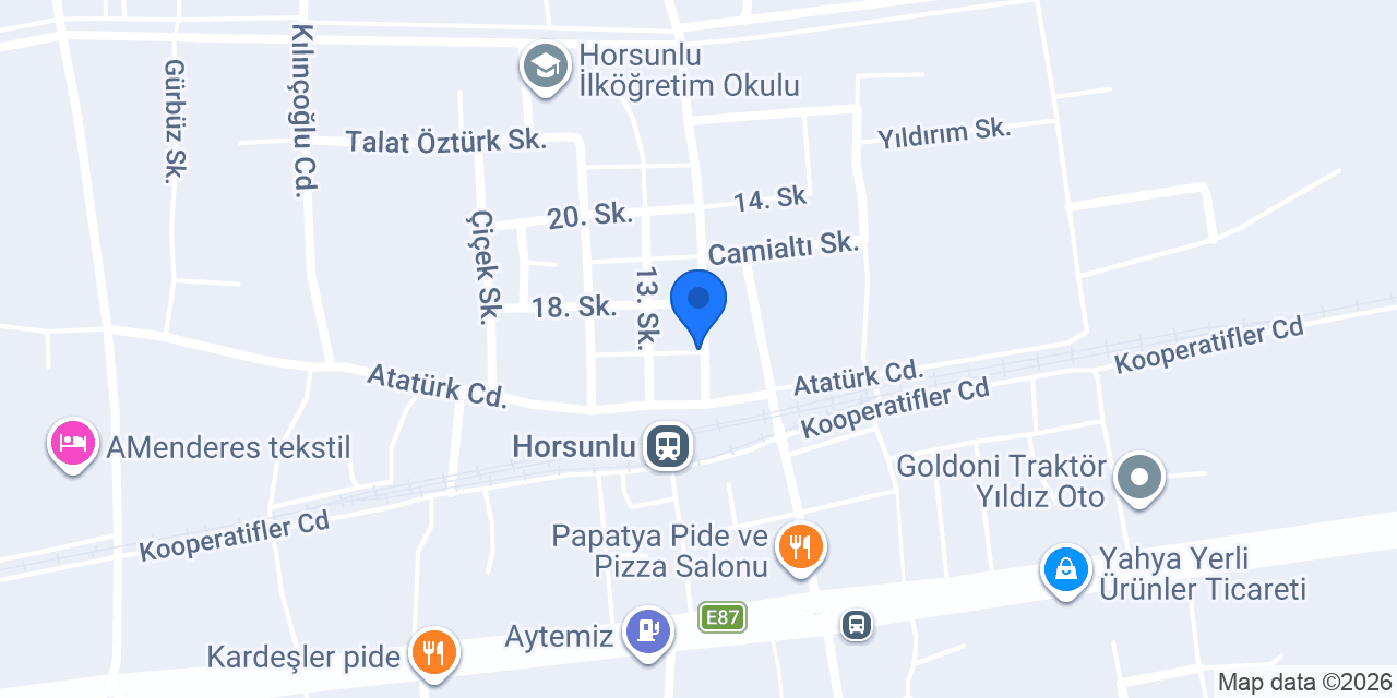 Şahin Aperatif konumu