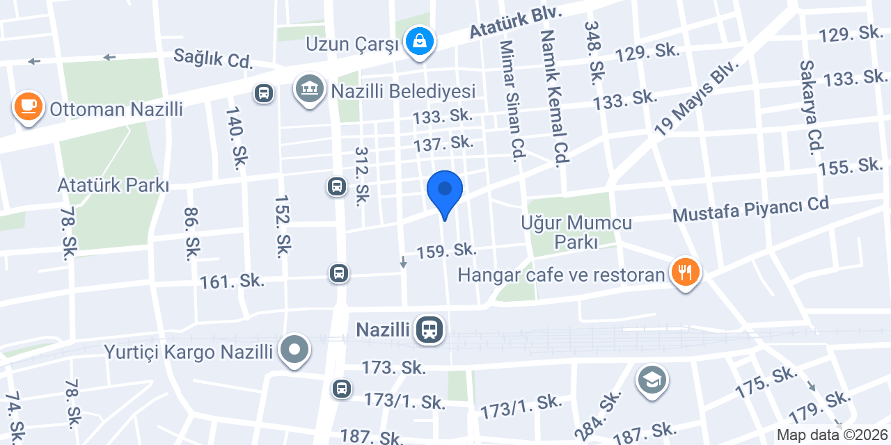 Nazilli Otel PALAS OTEL - Nazilli Palace Otel konumu