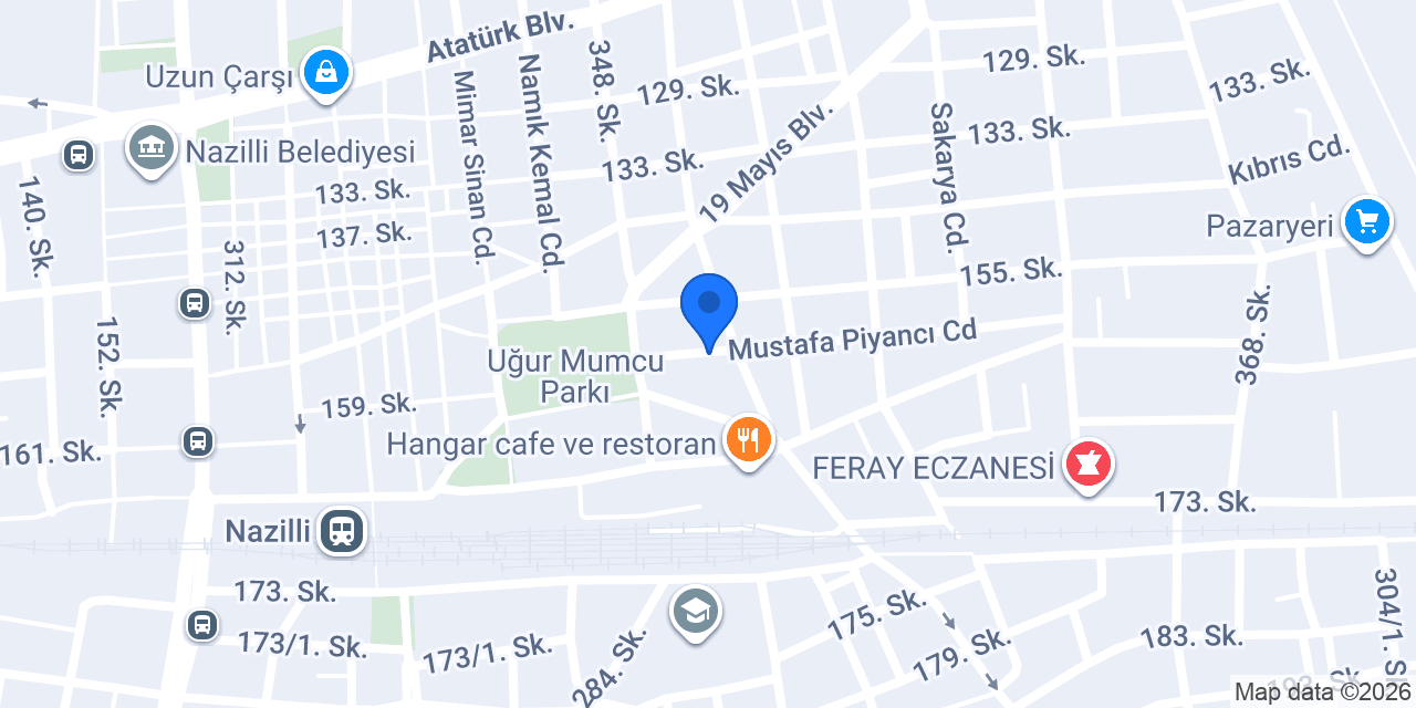 Nazilli İnci Apart Otel konumu