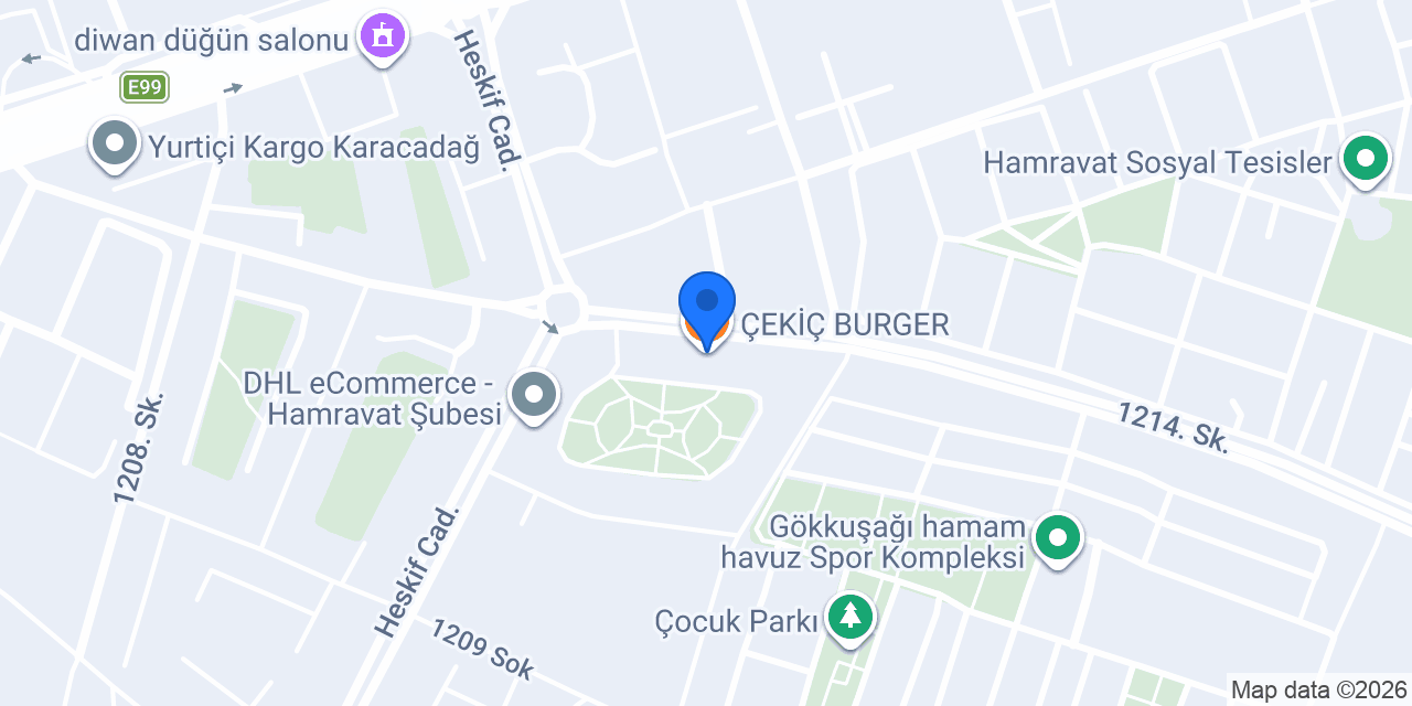 ÇEKİÇ BURGER konumu