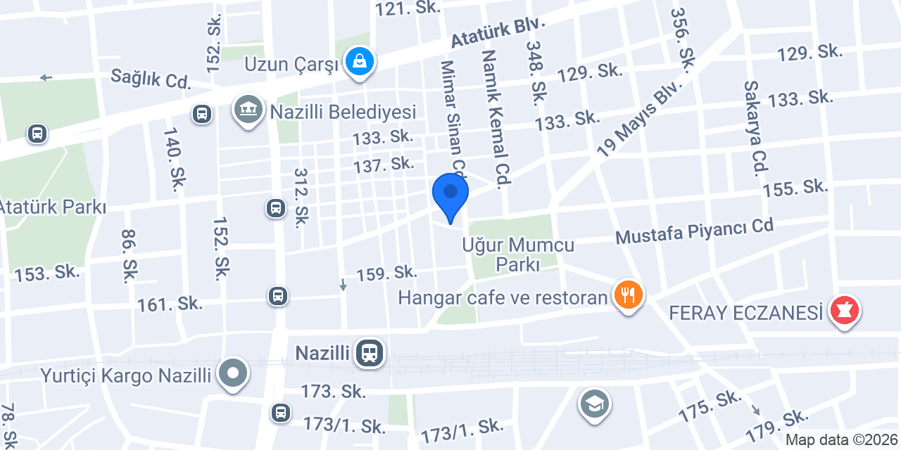 İnanç Av Bayi konumu