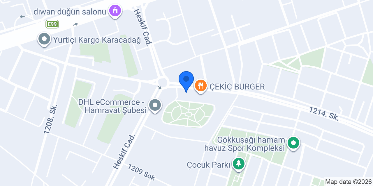 Lilam çiçekçilik konumu