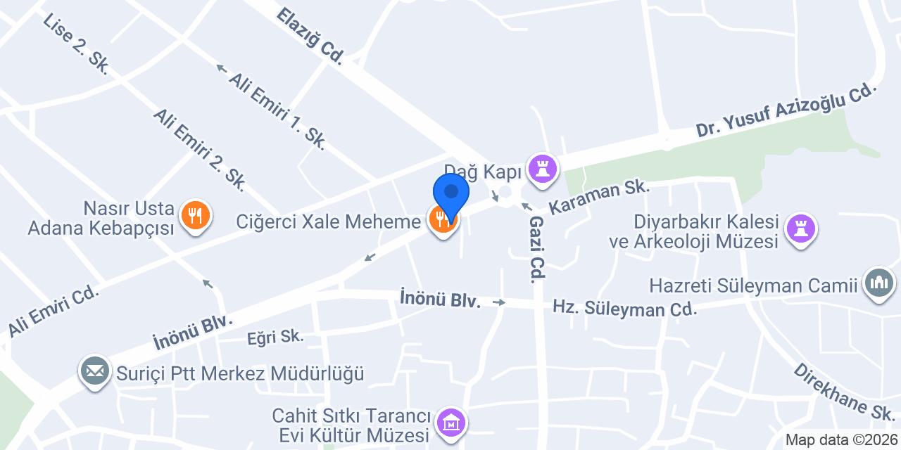 Gazioğlu Pastanesi konumu
