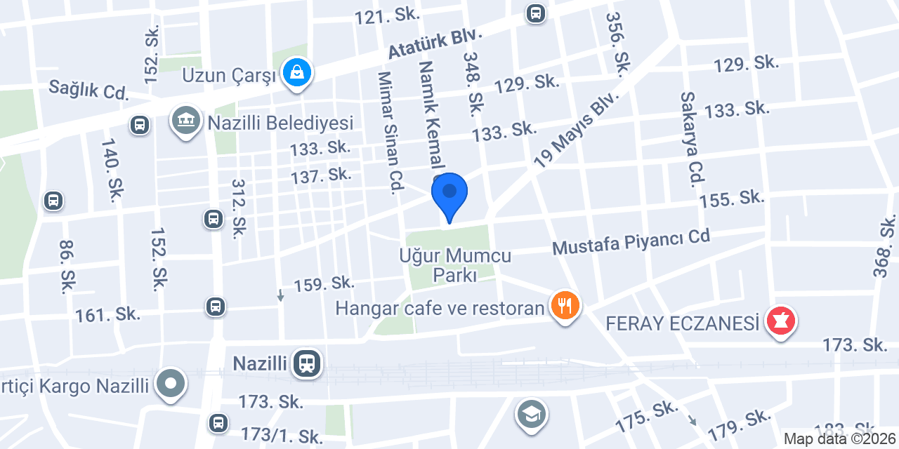 Ziraat Katılım Nazilli Şubesi konumu