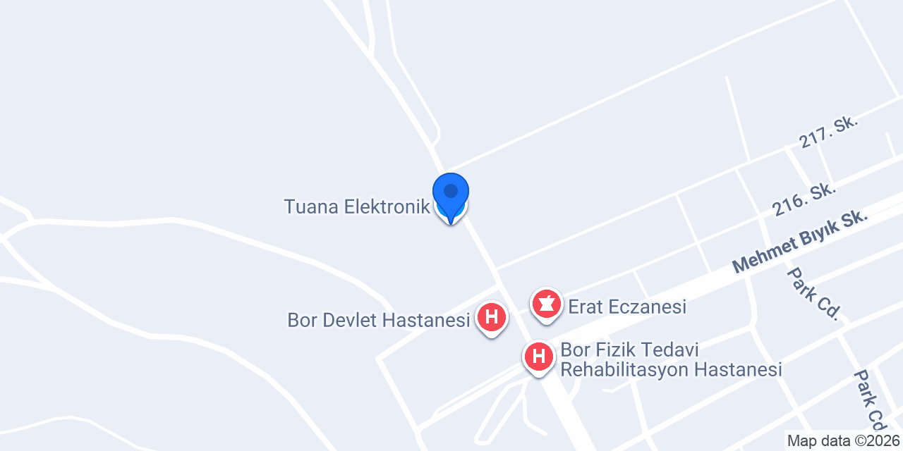 Tuana Elektronik konumu