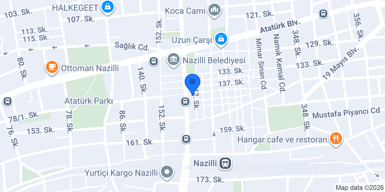 Nazilli İnci Suit Otels konumu