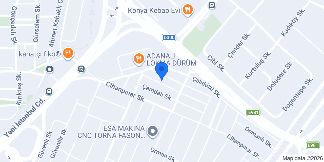 Güçlü Mobilya konumu