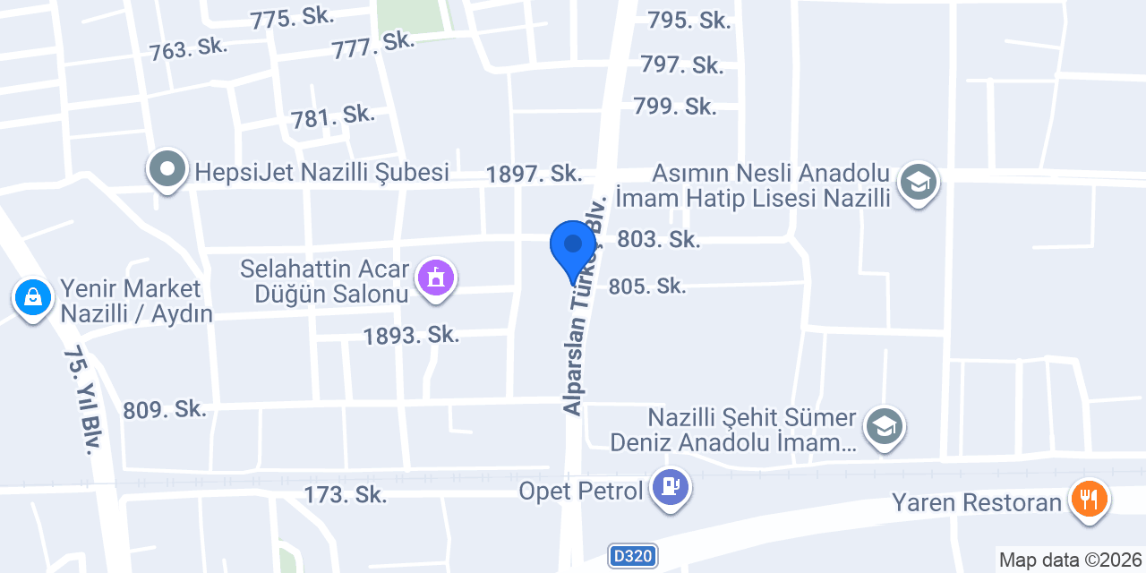 ÖNAL MARKET konumu