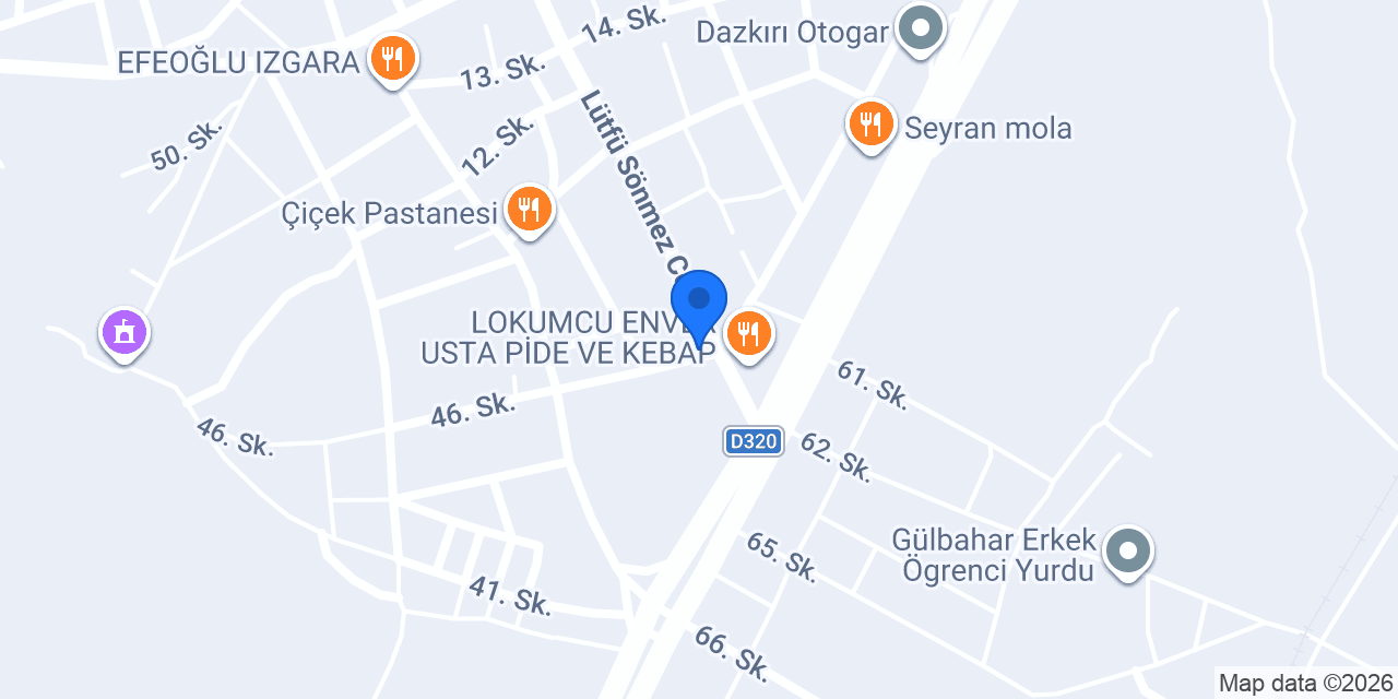 Dazkırı Halk Eğitim Merkezi konumu