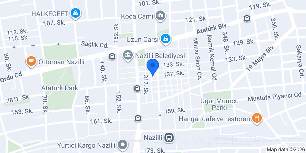 Yağmur Ajans & Matbaa Nazilli konumu