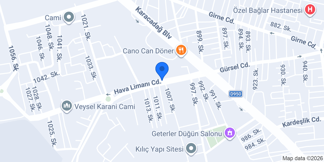 Elazığ Havaalanı konumu