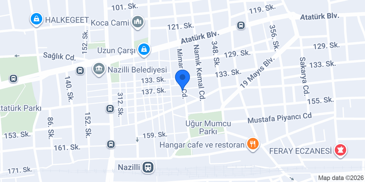 Nazilli Özel Öz Beş Eylül Sürücü Kursu konumu