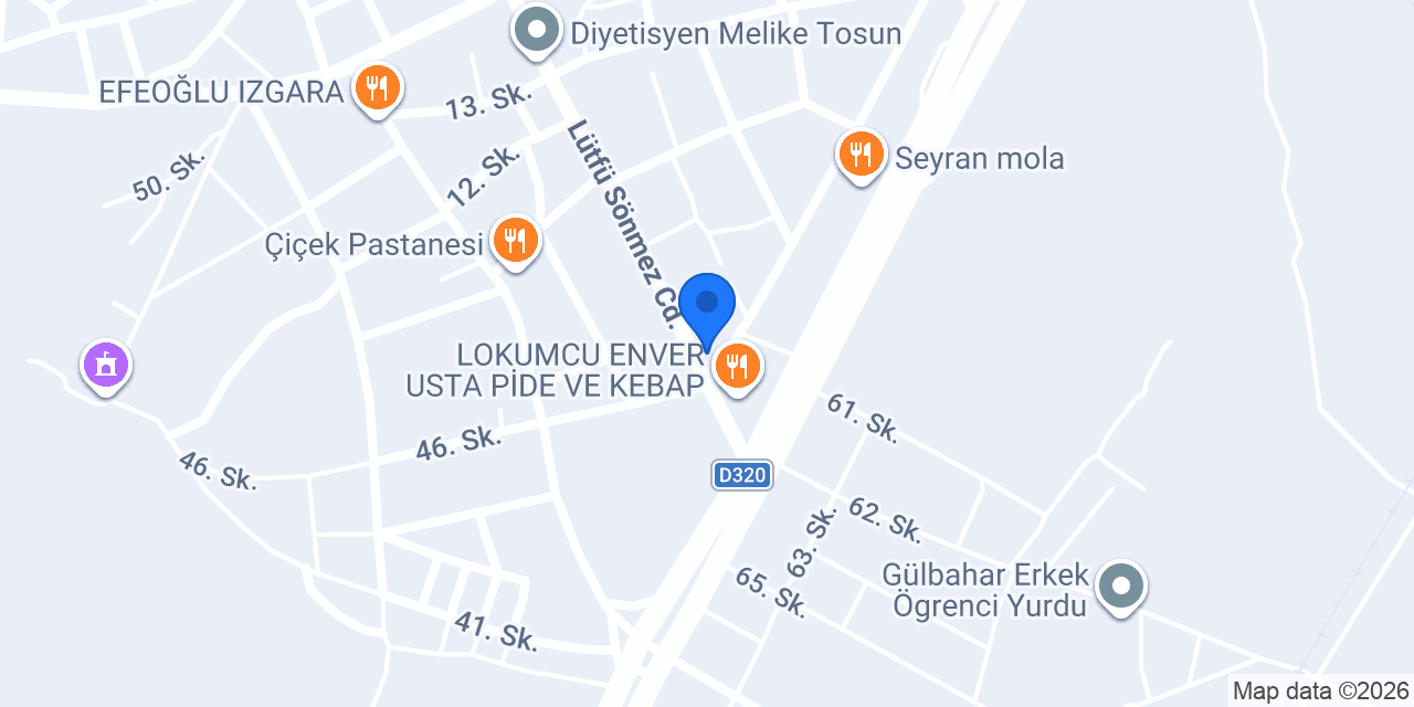 Ünlu Kasap konumu