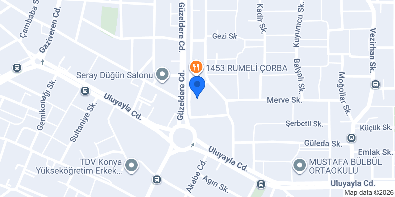 Konya Selçuklu Karatay Kreşleri - Tombis konumu