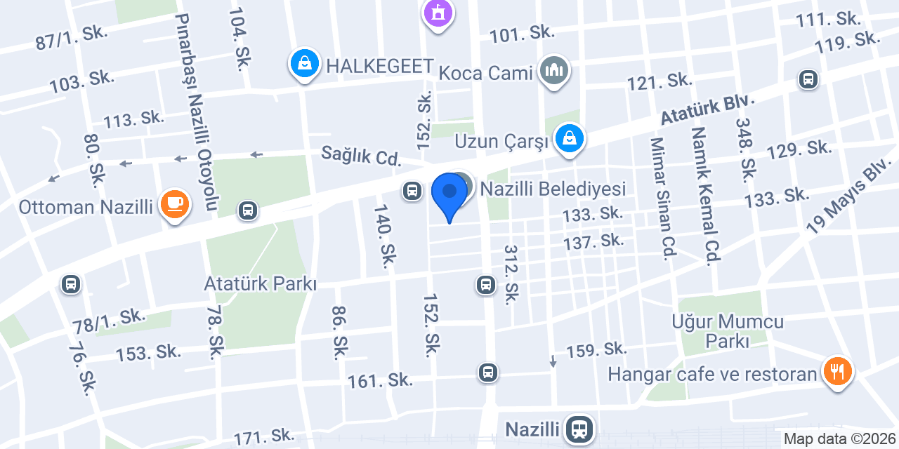 Nazilli sahmat Cafe & Meşhur Kar helvası konumu