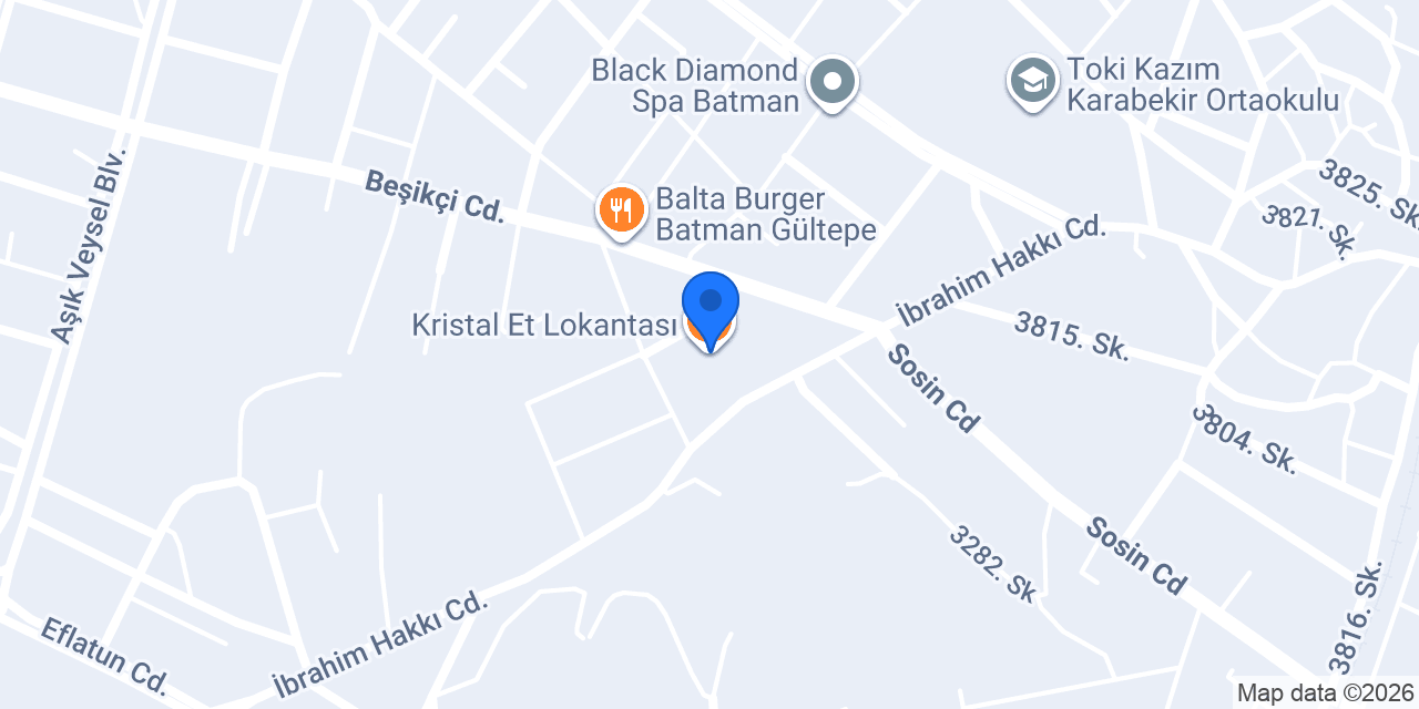 Kristal Et Lokantası konumu