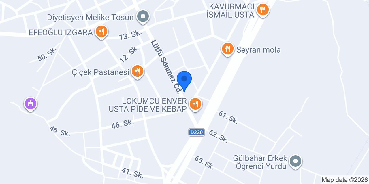 DİŞ HEKİMİ ŞERİFE ÇETİNKAYA konumu