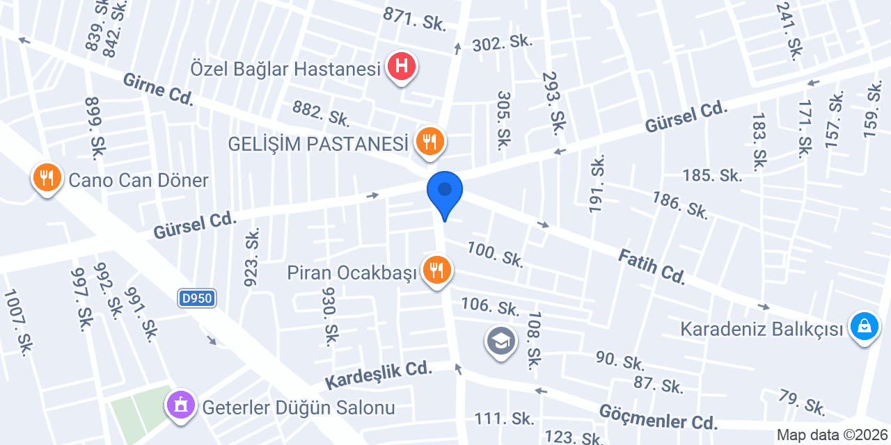 Tostçu Cevat Usta konumu
