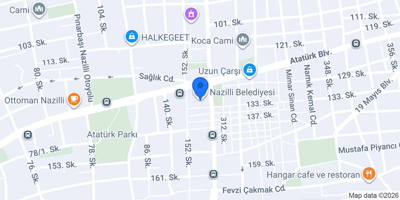 Nazilli Belediyesi konumu