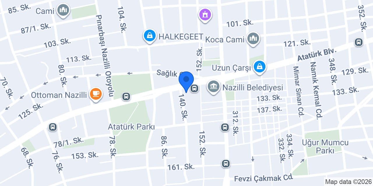 AYKAR RENT A CAR/ NAZİLLİ konumu