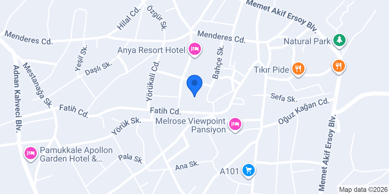 EROS OTEL konumu