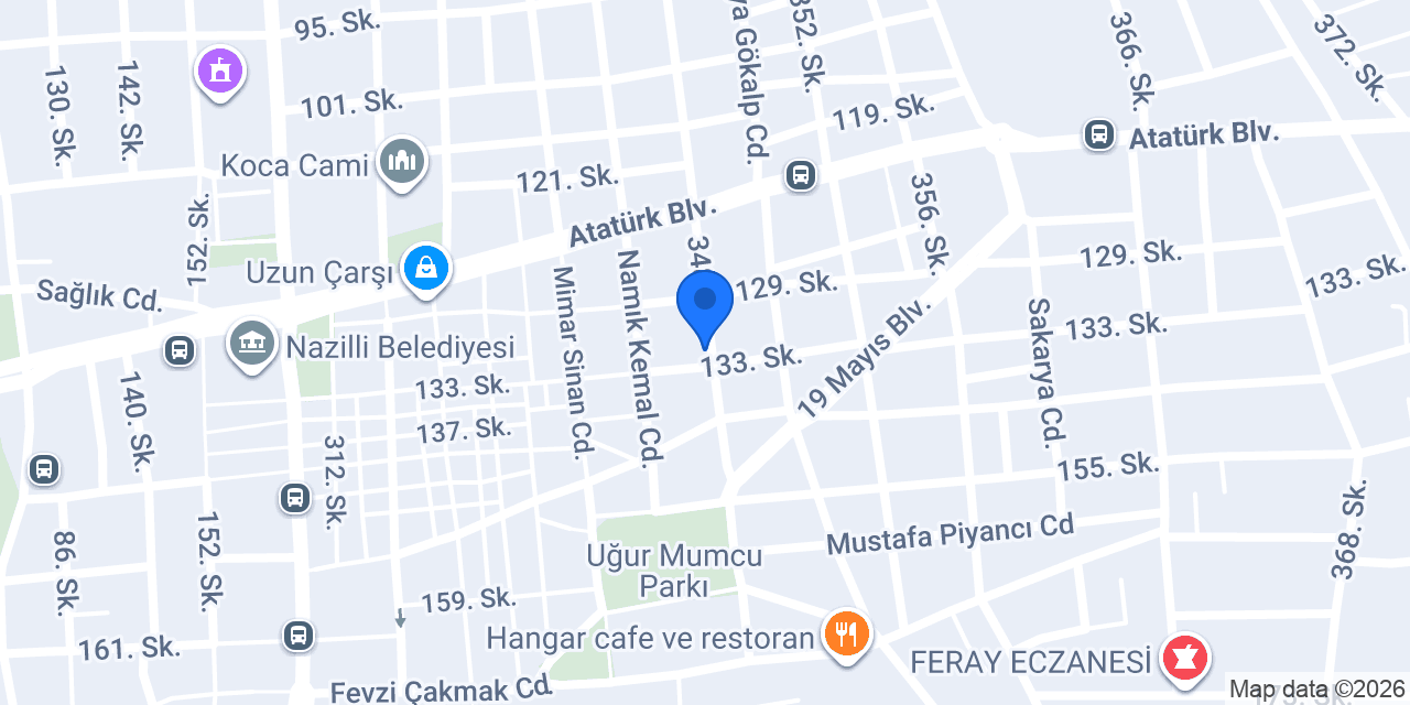 Amerikan Kültür Yabancı Dil Kursu Nazilli Şubesi konumu