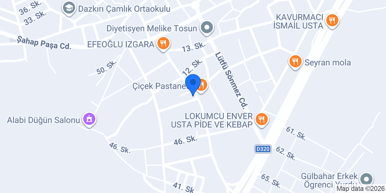 Tuğra restaurant pide salonu konumu