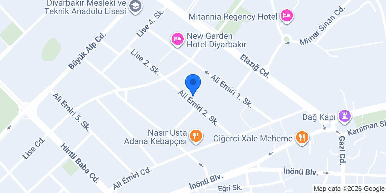 Hevra cafe - DİYARBAKIR konumu