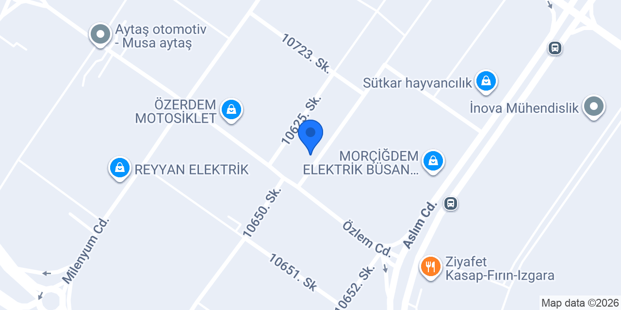 Meram Etliekmek Büsan Şubesi konumu