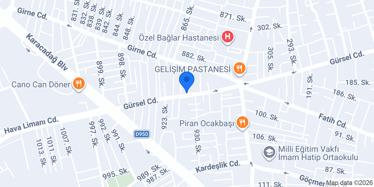 Emin Otomotiv konumu
