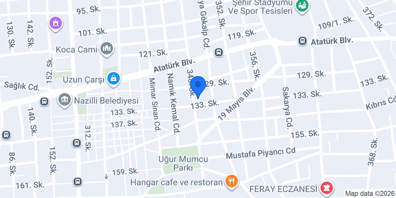 Melek Hanım Çiçek Evi konumu