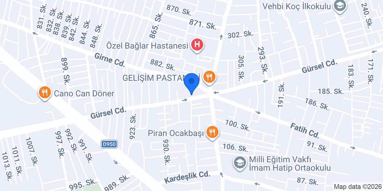 Amcaoğlu Künefe konumu
