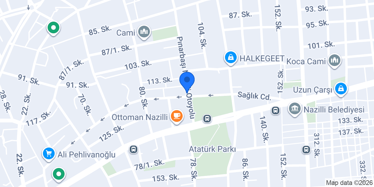 Alfa Emlak Nazilli konumu