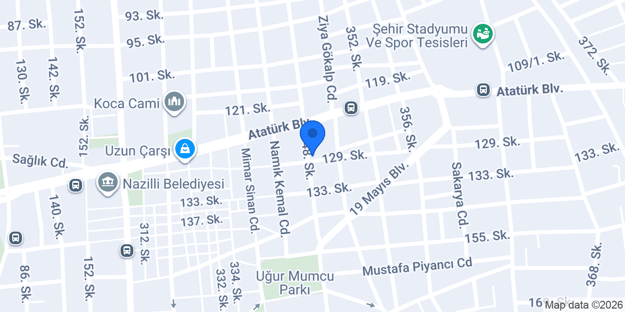 İnan Dikim Evi konumu