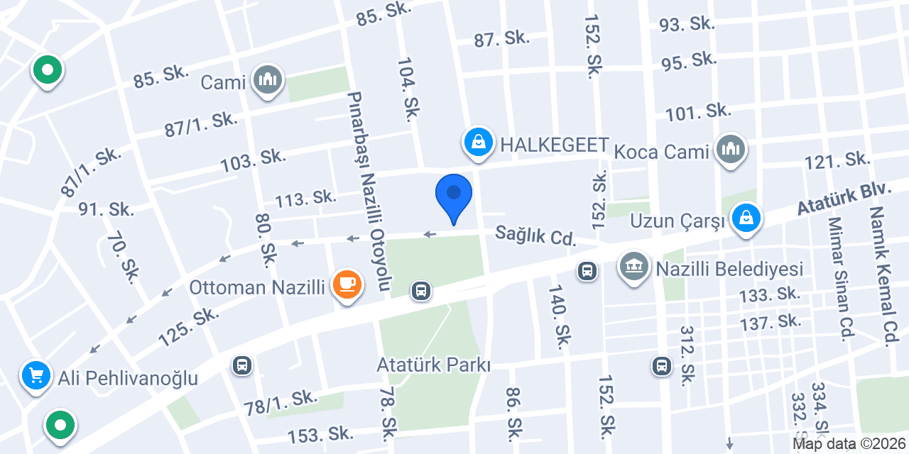 Nazilli İlçe Sağlık Müdürlüğü konumu
