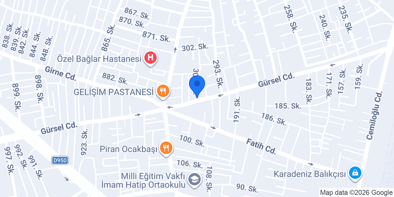 Işık Mobilya konumu