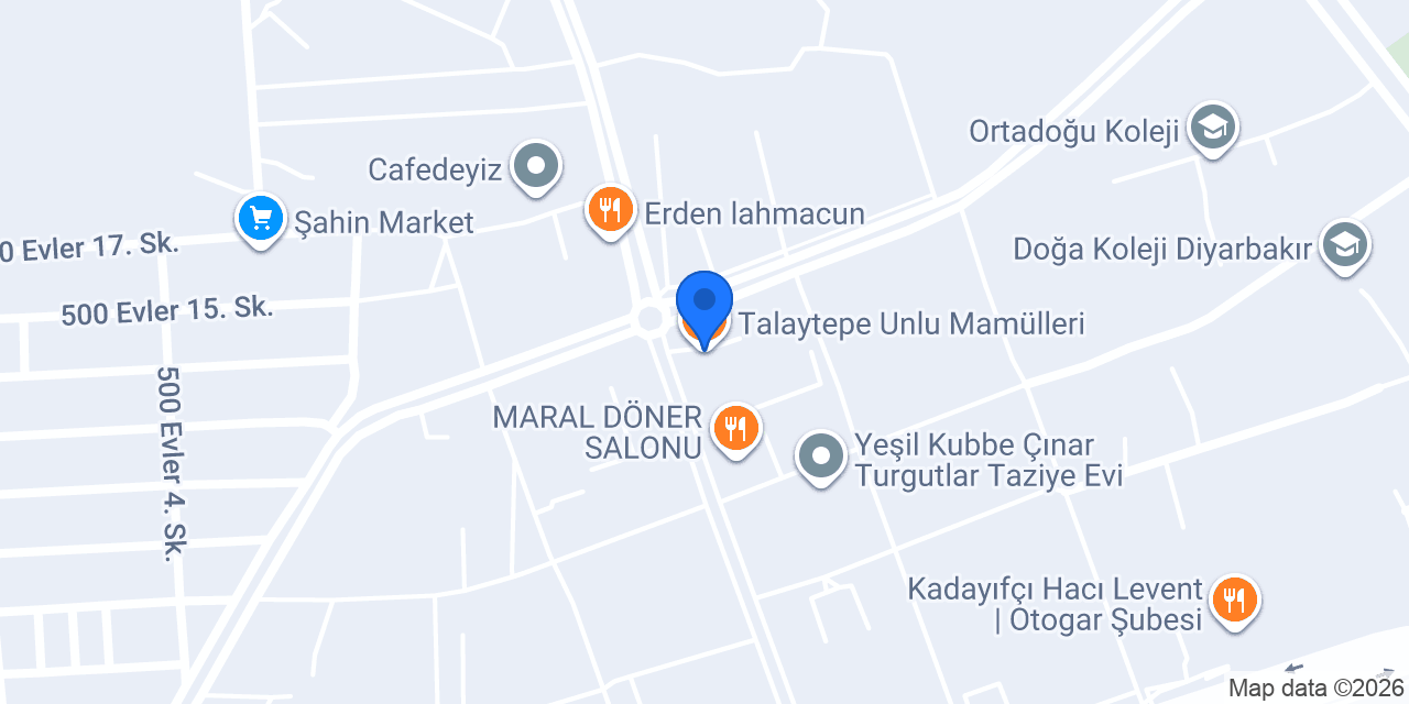 Talaytepe Unlu Mamülleri konumu