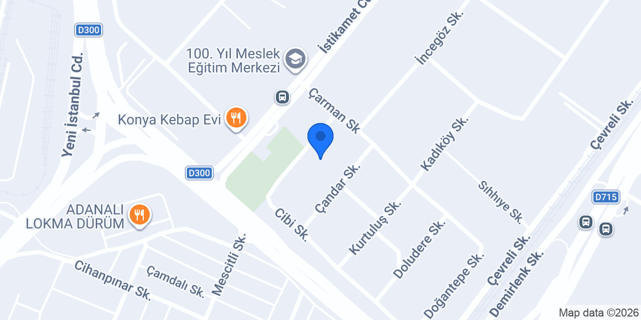 Konya Kırbaş Makine konumu