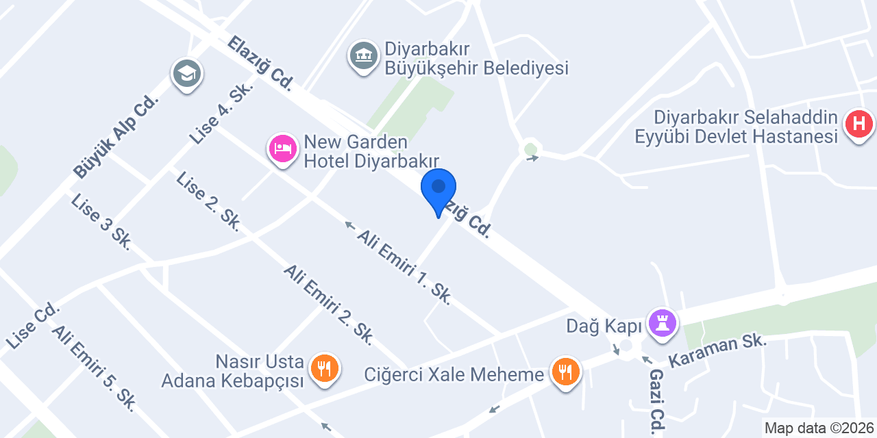 Heja Masaj Diyarbakır / Miroğlu Spa konumu