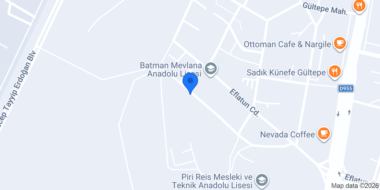 Gültepe Ortaokulu - Batman konumu
